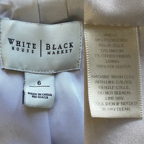 WHBM Tweed Blazer Size 6 Cropped Career Jacket - Picture 9 of 9